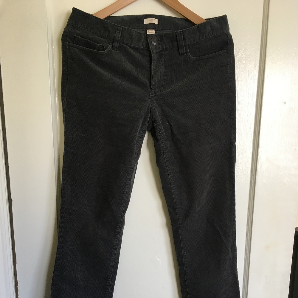 J. Crew grey corduroy straight leg pants